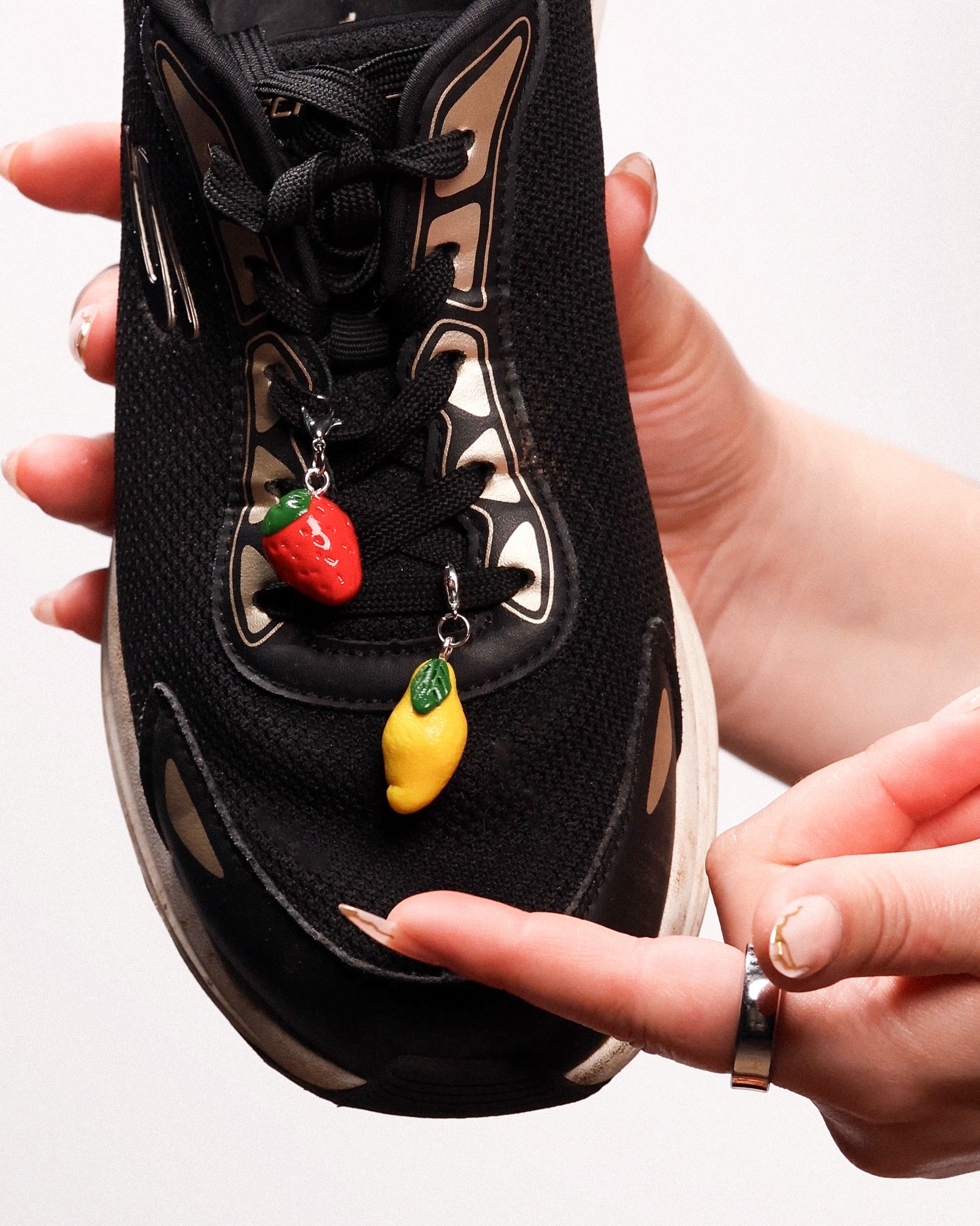 Miniature handmade lemon clay charm
